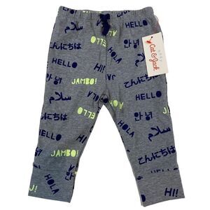 Cat & Jack Joggers Hello Jambo Aloha! Hi Hej Hola NWT